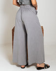 PANTALÓN PALAZO GRIS