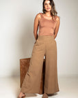 PANTALÓN PALAZO MARRÓN