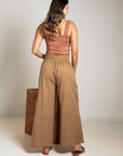 PANTALÓN PALAZO MARRÓN