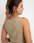 BLUSA APLIQUE ZIG ZAG BEIGE