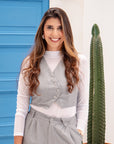 CHALECO SASTRE DIAGONAL GRIS