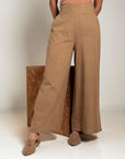 PANTALÓN PALAZO MARRÓN