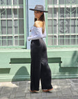 PANTALÓN APLIQUE PRETINA NEGRO
