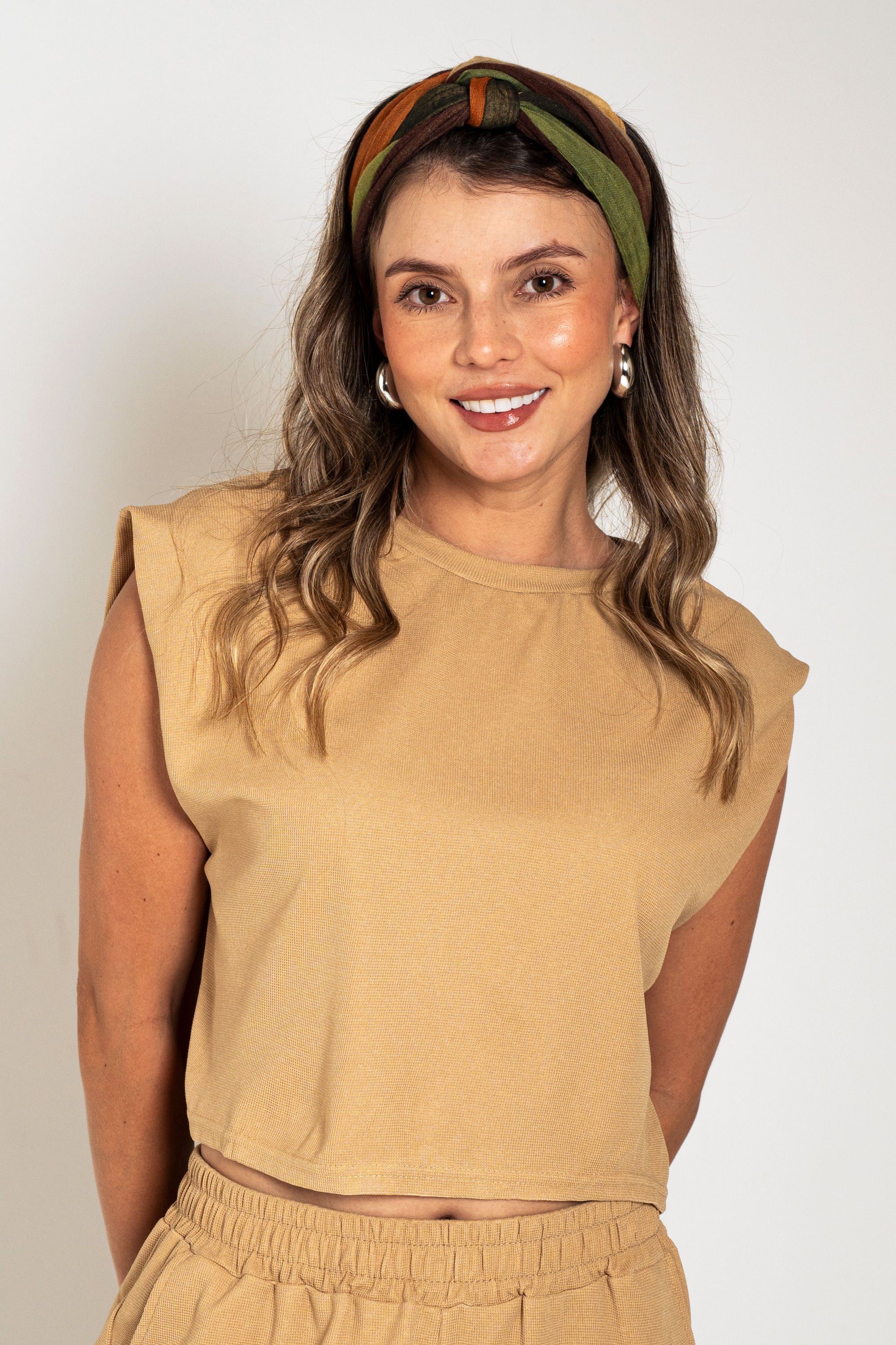 SET BOXY PANTALÓN CARGO BEIGE