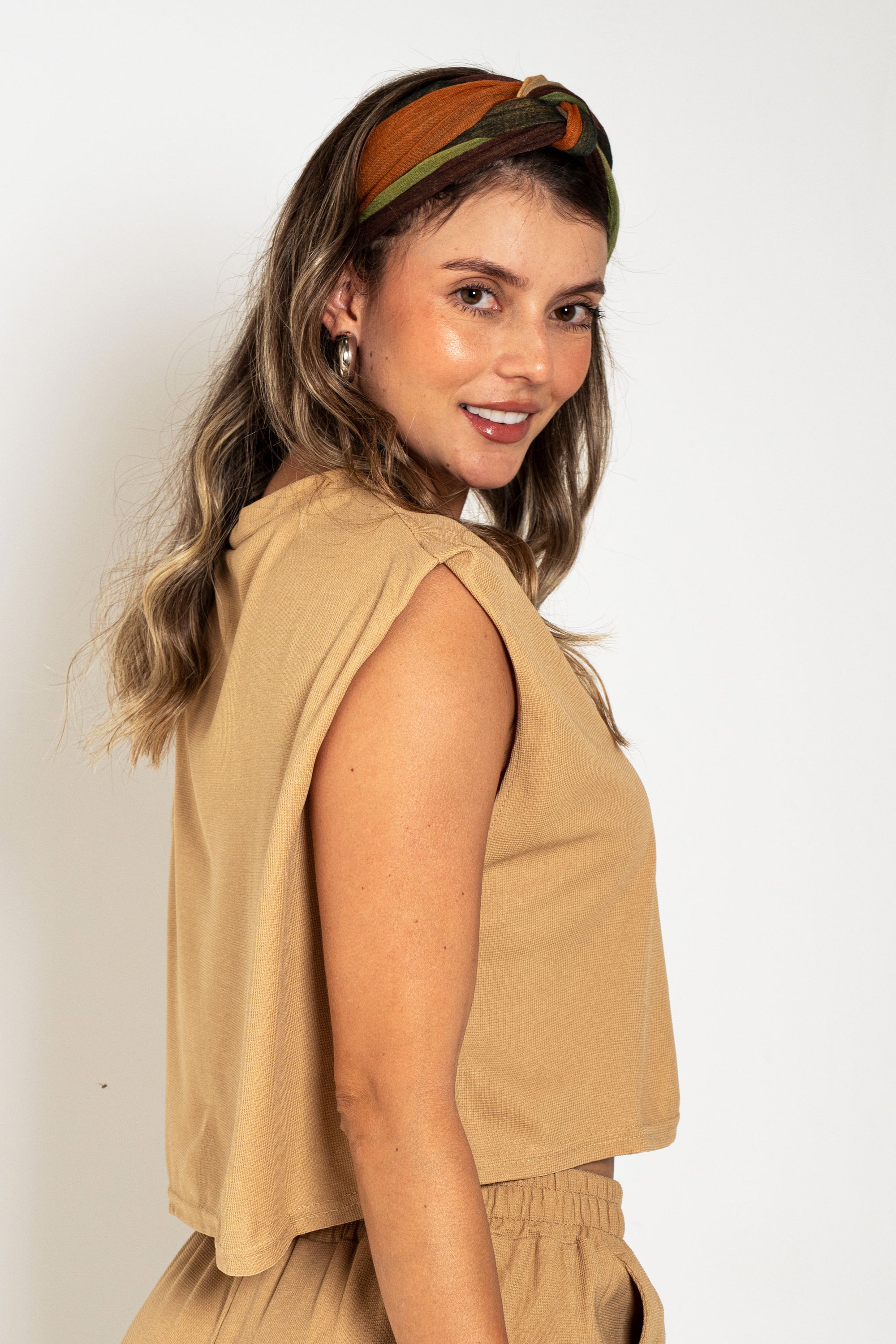 SET BOXY PANTALÓN CARGO BEIGE
