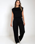SET BOXY PANTALÓN CARGO NEGRO
